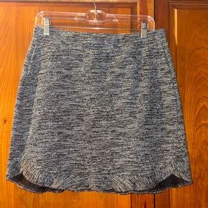 Ann Taylor Loft Pull On Tweed Skirt